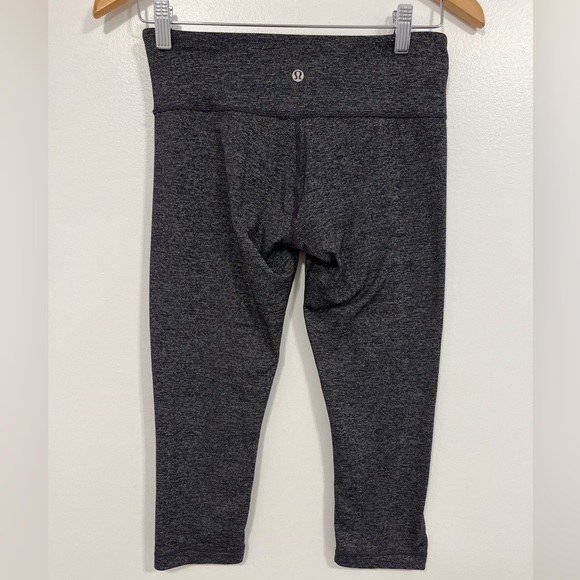 Lululemon Wunder Under Crop Black/Black 6 - Picture 14 of 16